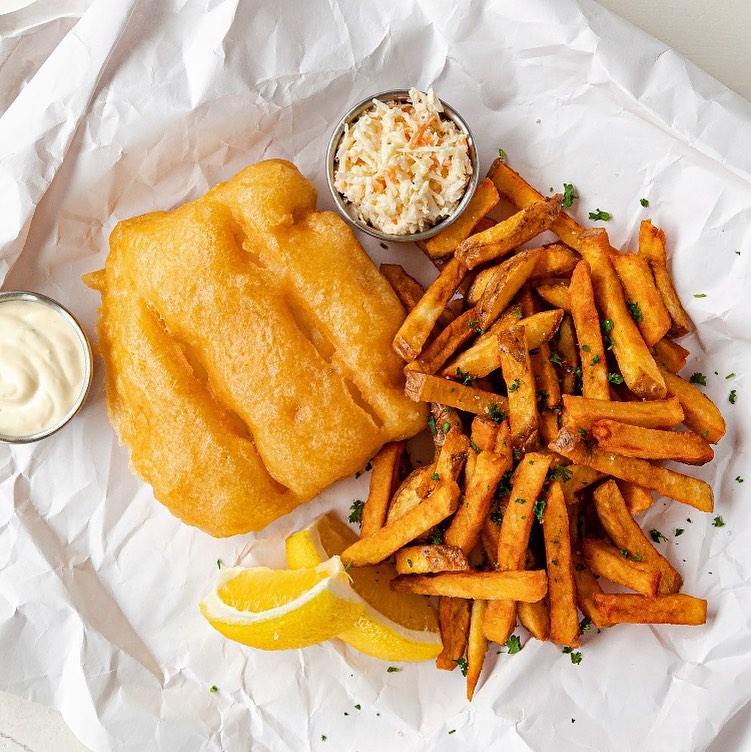 Fish and Chips on display