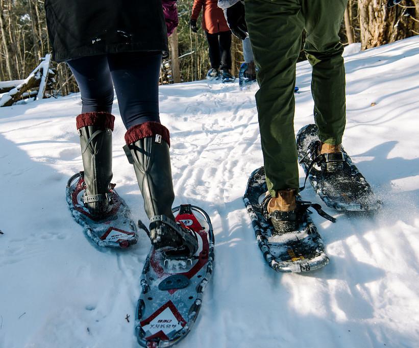 Couple Snowshoeing in Madoc