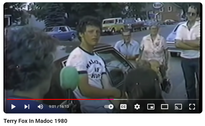 Terry Fox in Madoc