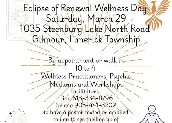 Eclipse of Renewal Wellness Day event details