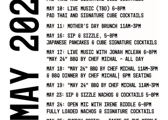 May Cube Events